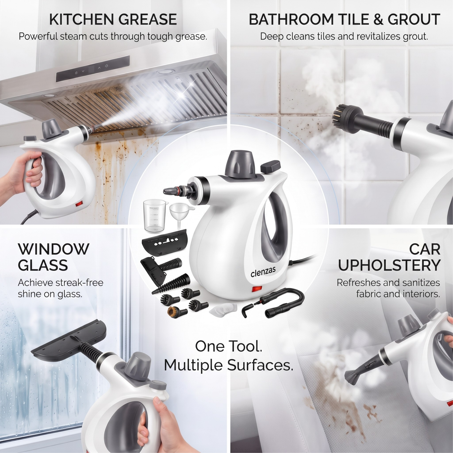 Clenzas Handheld Steam Cleaner